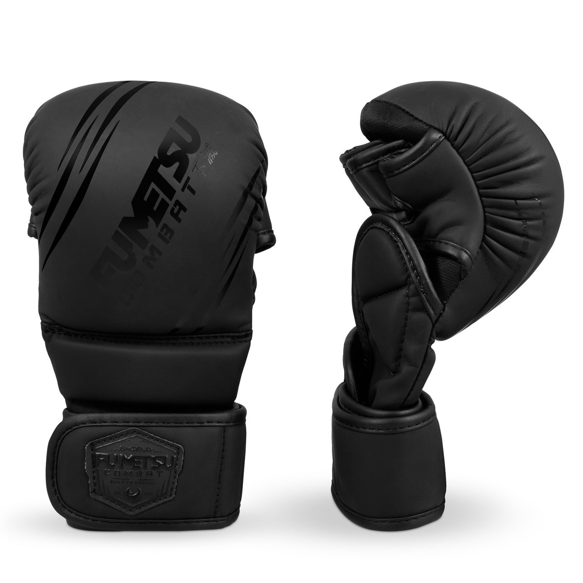 Fumetsu Shield MMA Sparring Gloves - Black/Black