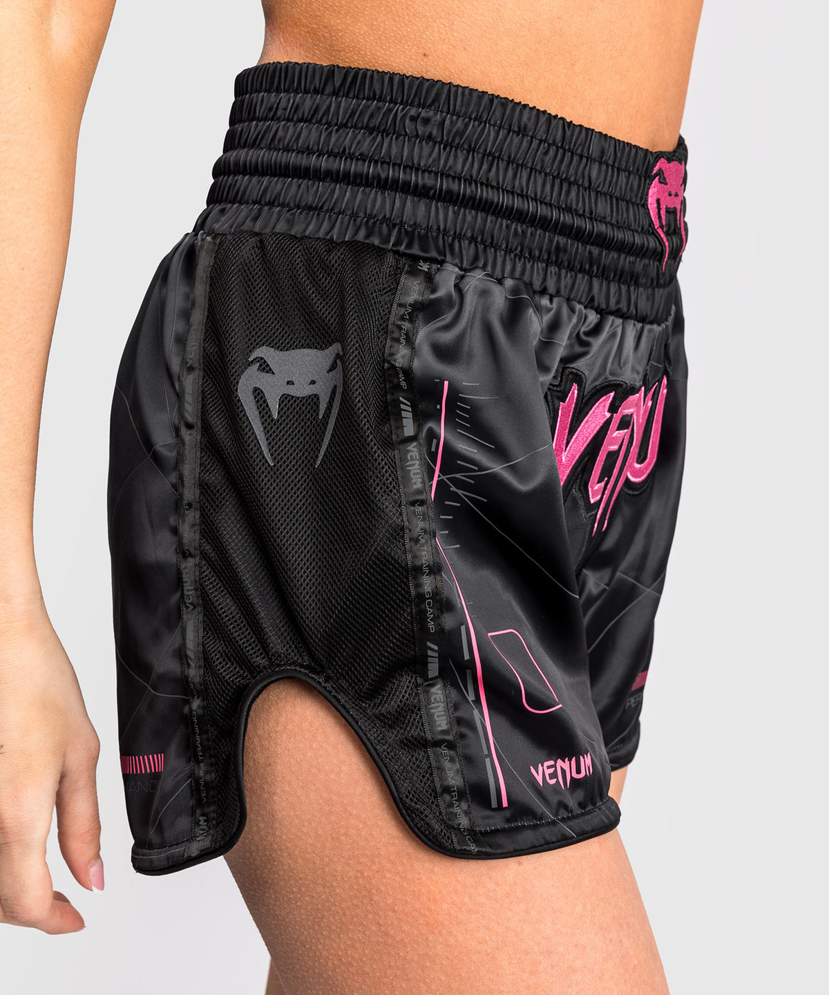 Short de Muay Thai Venum Tactical XT- Noir/Gris Tempête
