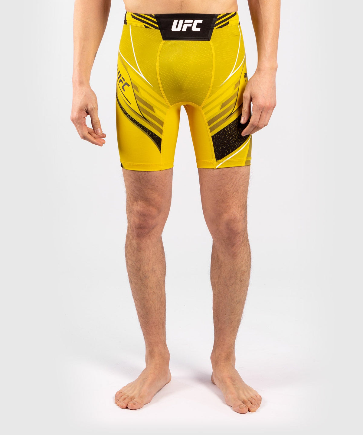Short de compression pour Hommes UFC Venum Authentic Fight Night - Coupe Courte - Jaune