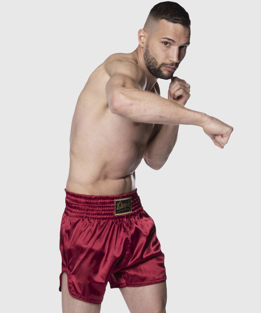 8 Weapons Strike Pantaloncini da Muay Thai - Marrone/Oro