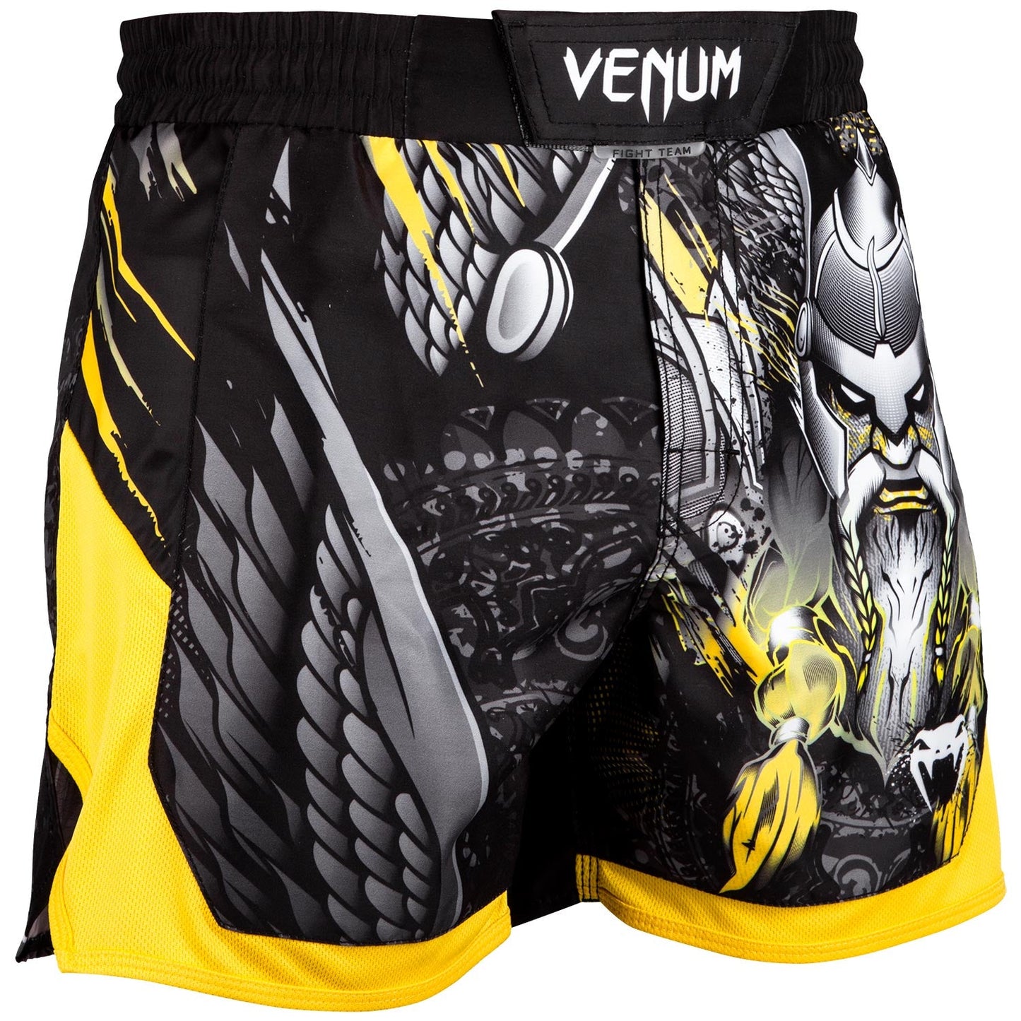 Venum Viking 2.0 short fightshorts - Black/Yellow