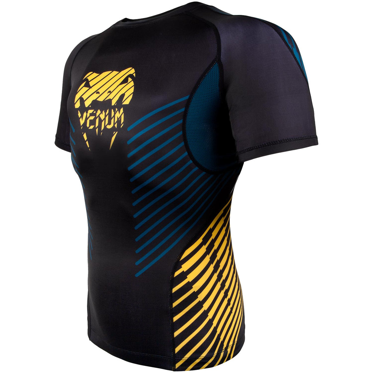 Rashguard Venum Plasma - Manches courtes - Noir/Jaune