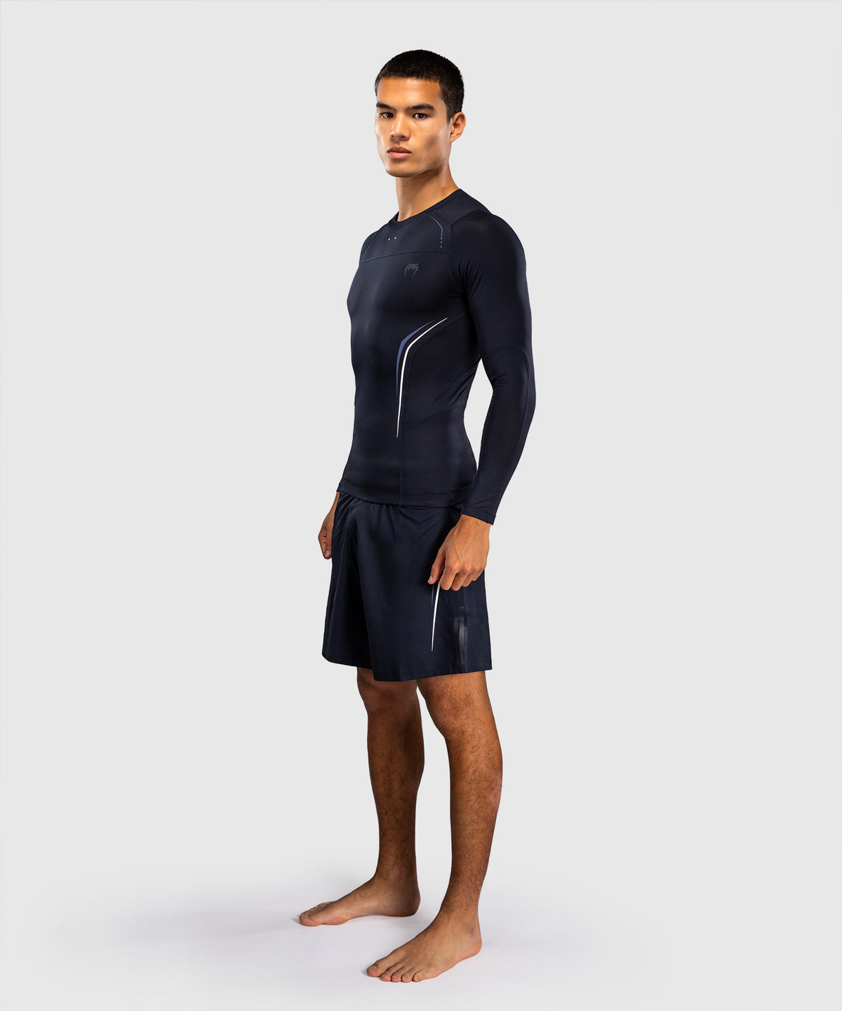 Venum G-Core Rashguard a Maniche Lunghe - Blu Navy/Bianco