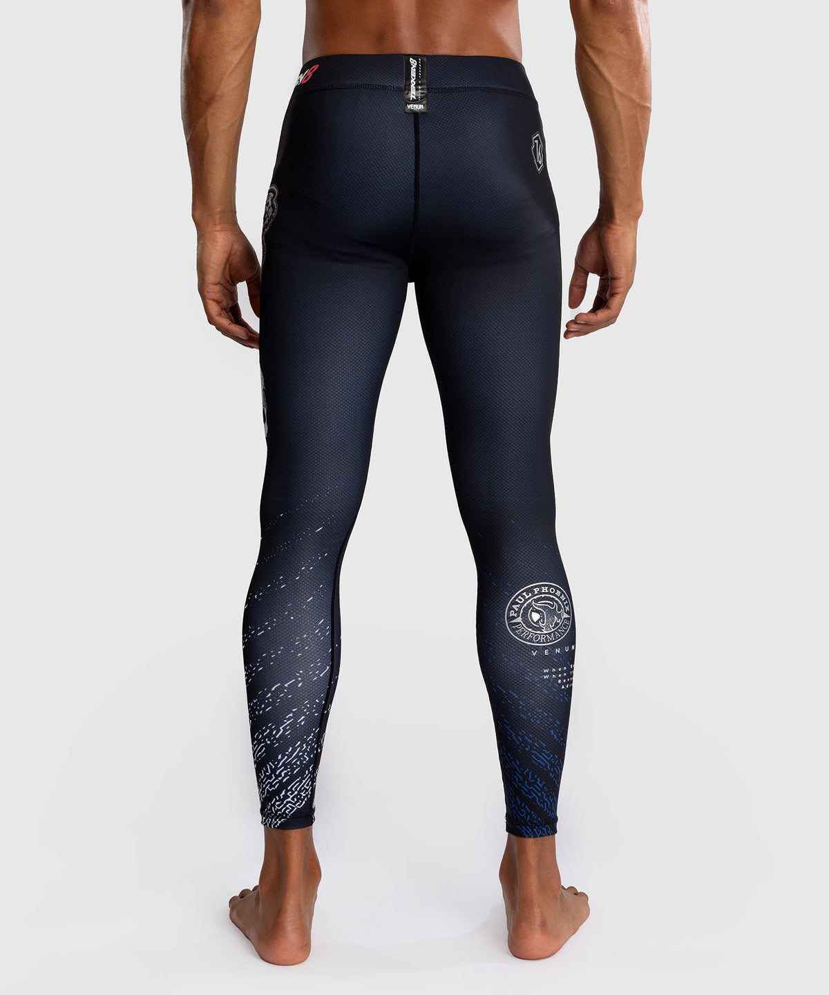 Venum x TEKKEN 8 - Paul Phoenix Pantaloni a compressione - Nero/Blu