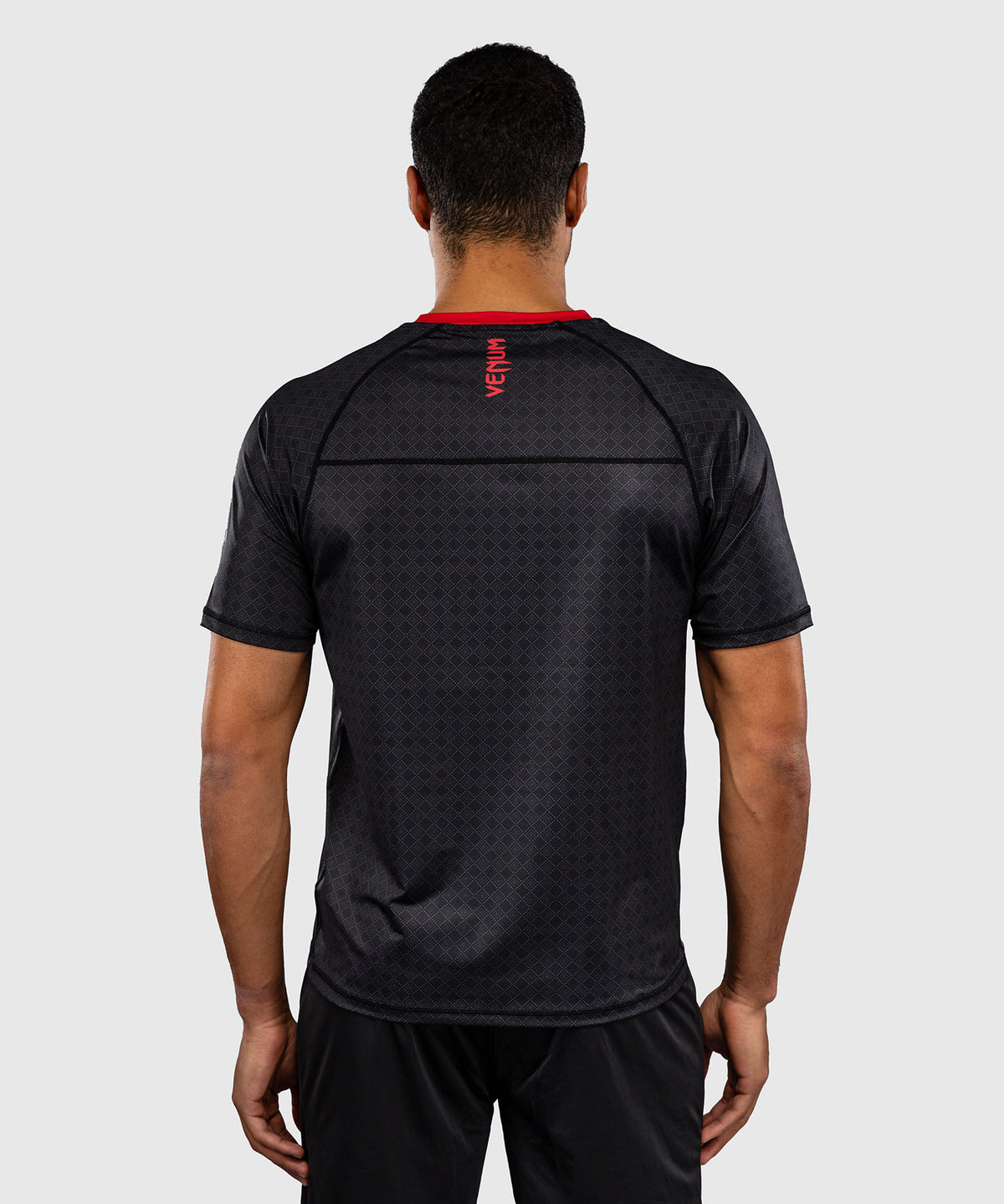 Venum x Roger Gracie Signature Dry-Tech-T‑Shirt - Schwarz/Rot