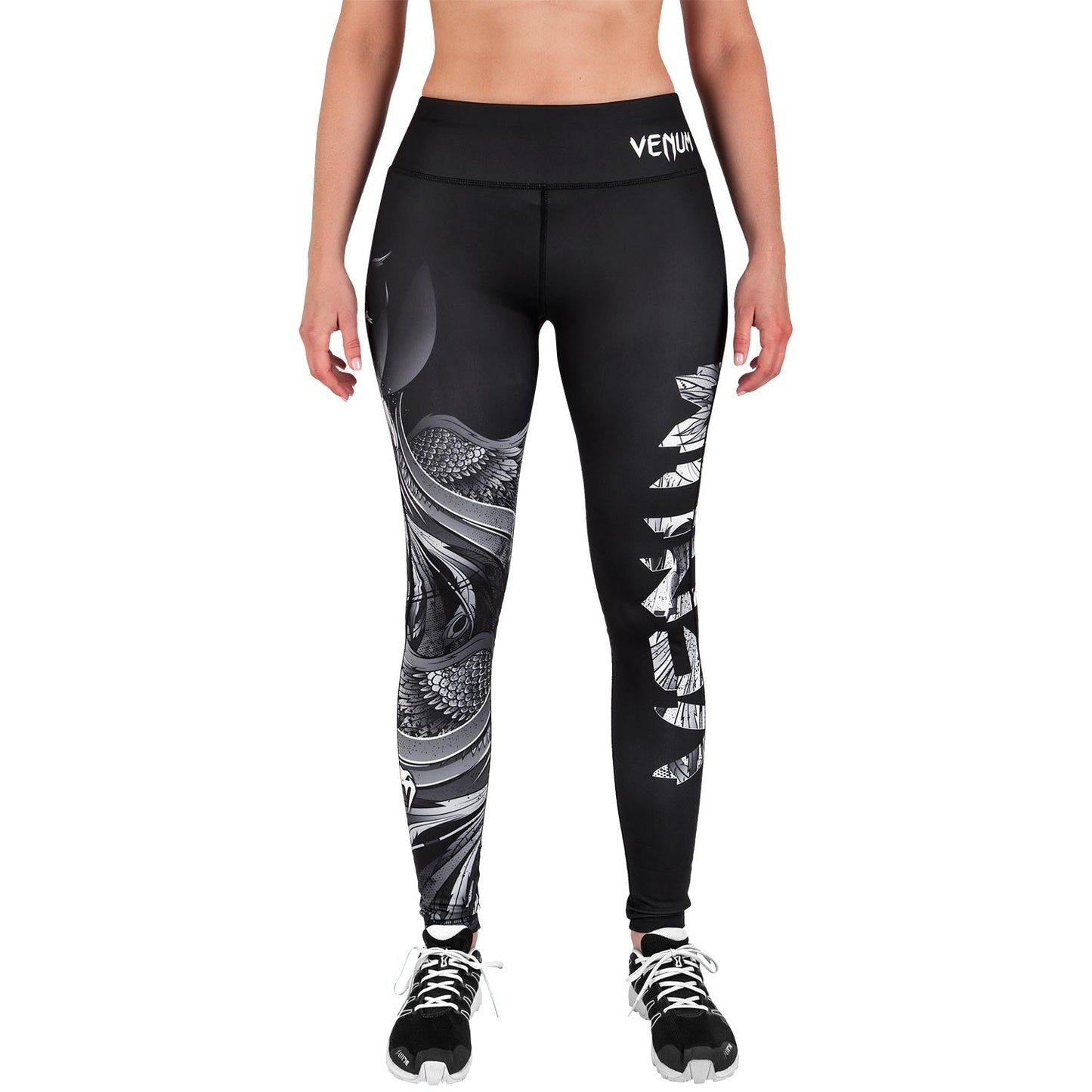 Phoenix Damen Leggings - Schwarz/Weiß