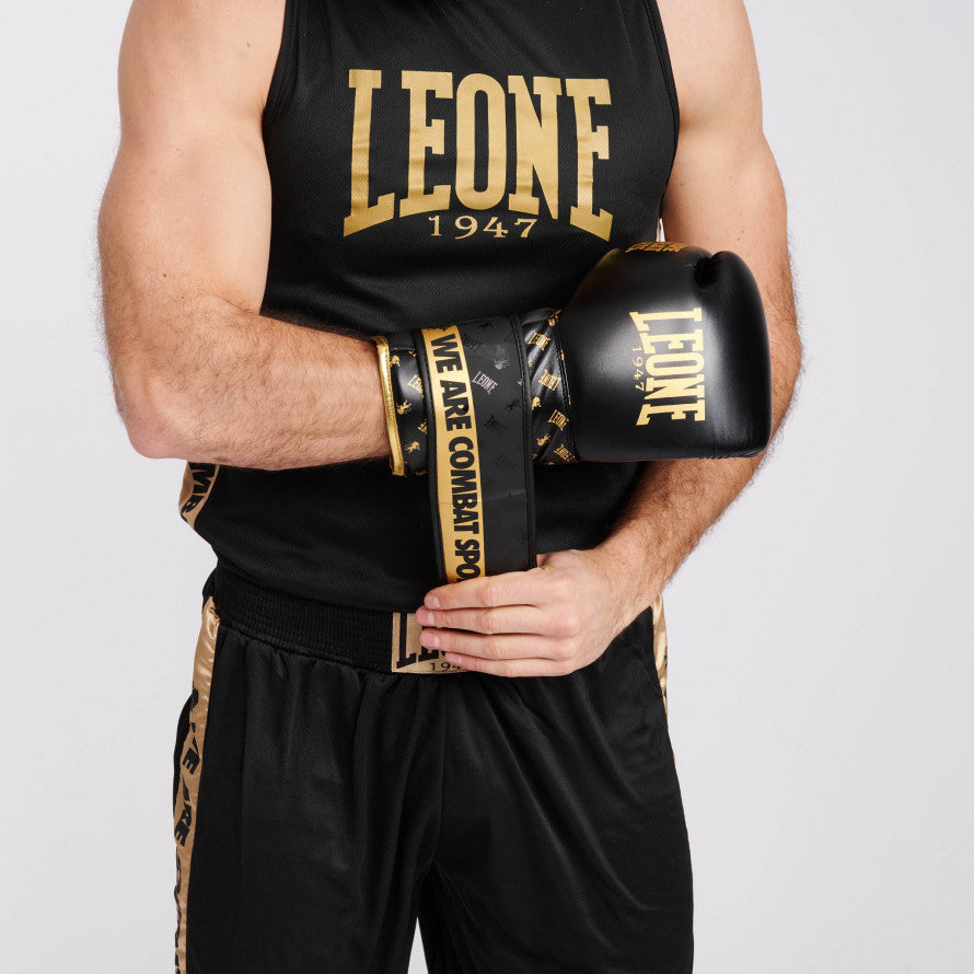 Leone DNA Guantoni da Boxe - Nero/Oro