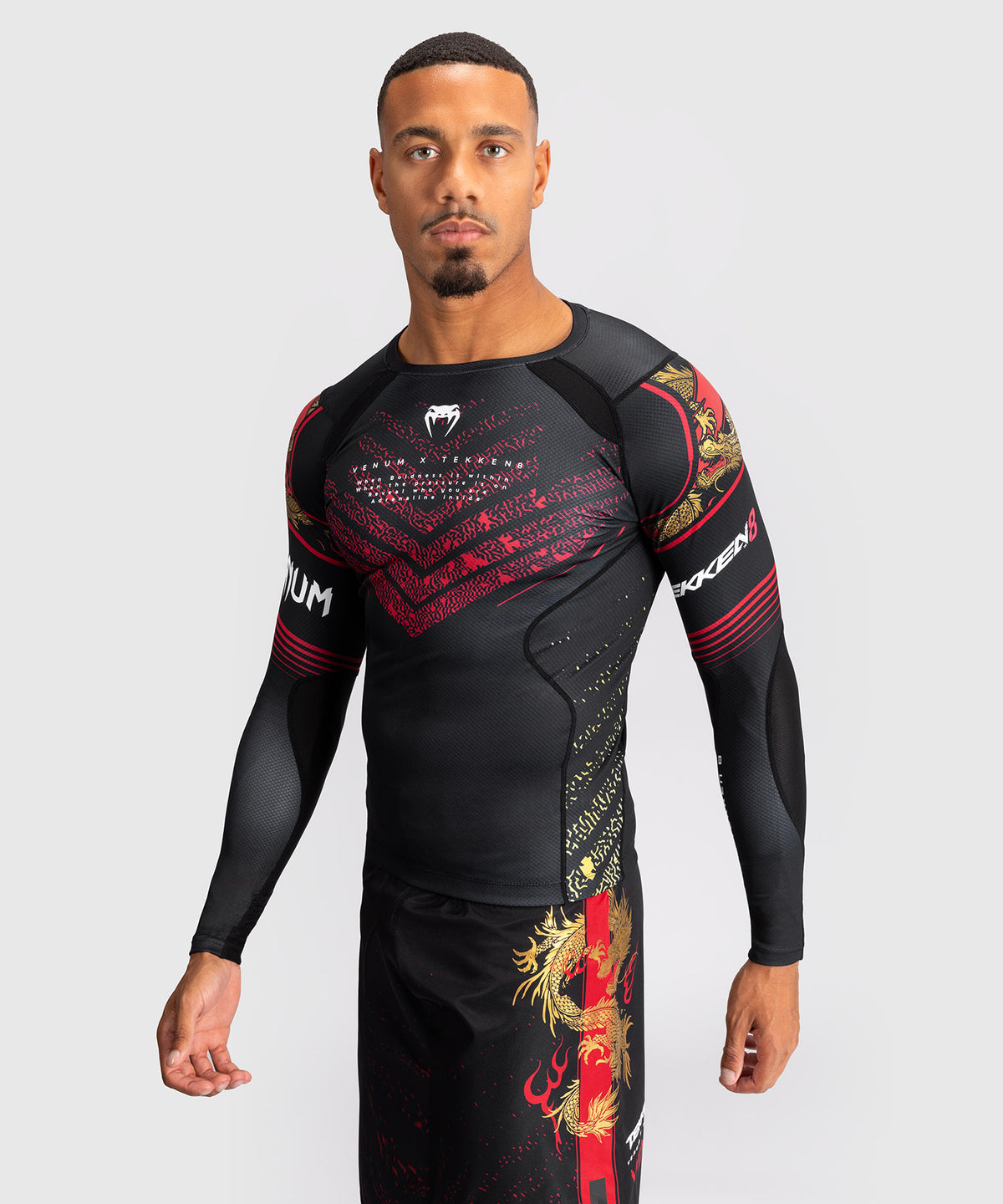 Rashguard Venum x TEKKEN 8 - Marshall Law - Noir/Rouge/Or