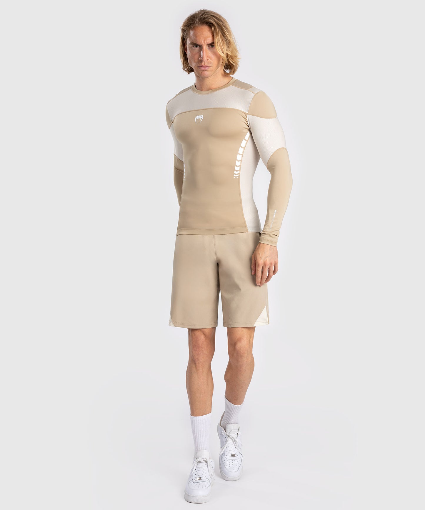 Venum Tempest Rashguard De Manga Larga para Hombre - Beige/Arena