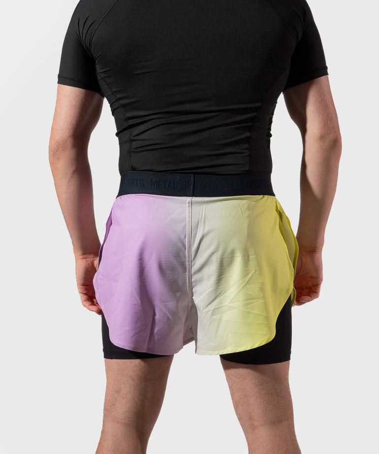 Metal Boxe Post Cutting Treats 2-in-1-Fightshorts - Violett