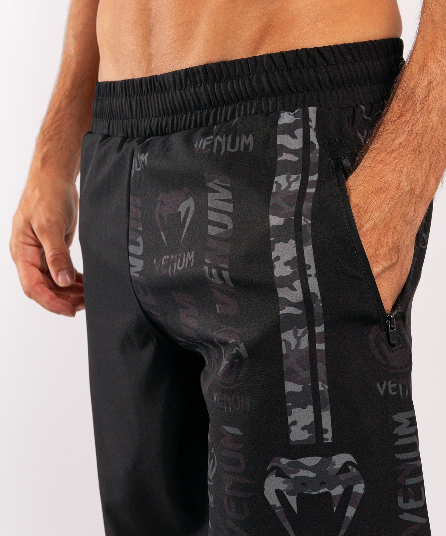Short de Sport Venum Logos - Noir/Urban Camo