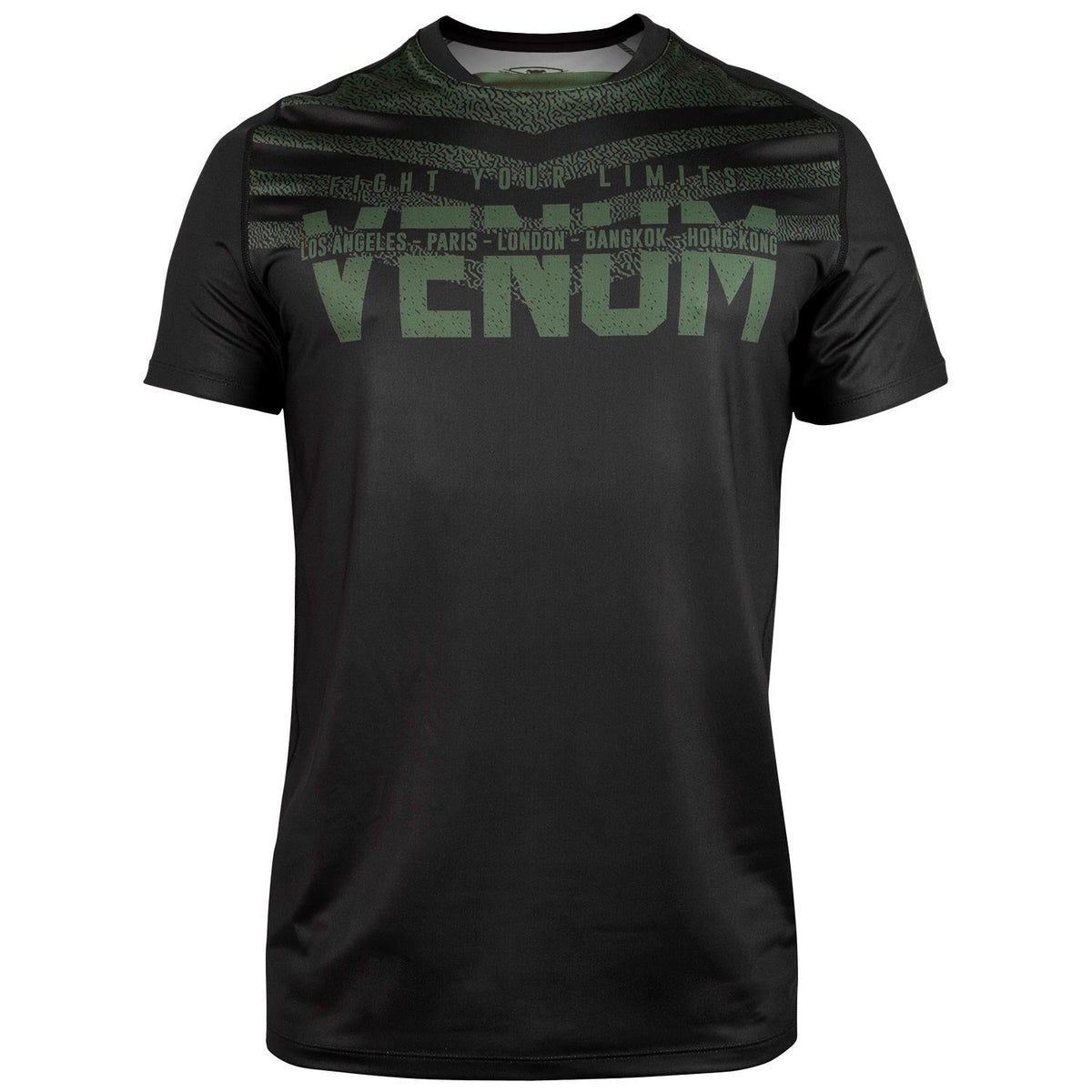 T-shirt Dry Tech Venum Signature - Noir/Kaki - Exclusivité