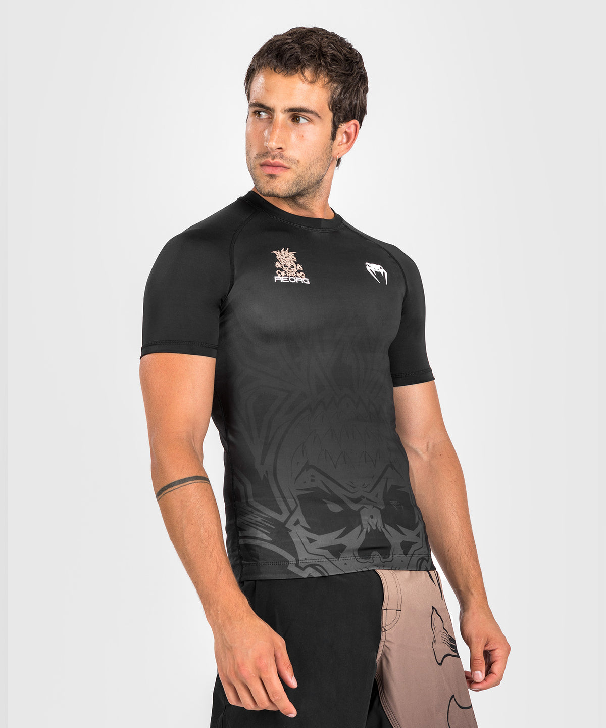 Venum Reorg Kompressions-T-Shirt – Kurzarm – Schwarz