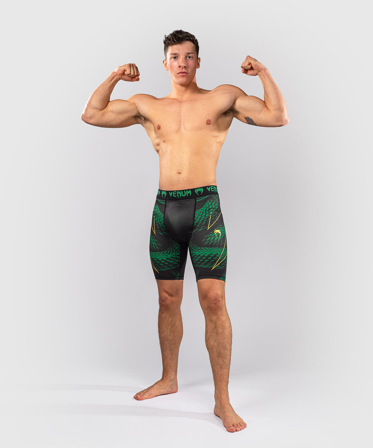 Venum Matupa Kompressionsshort - Schwarz/Grün/Gold