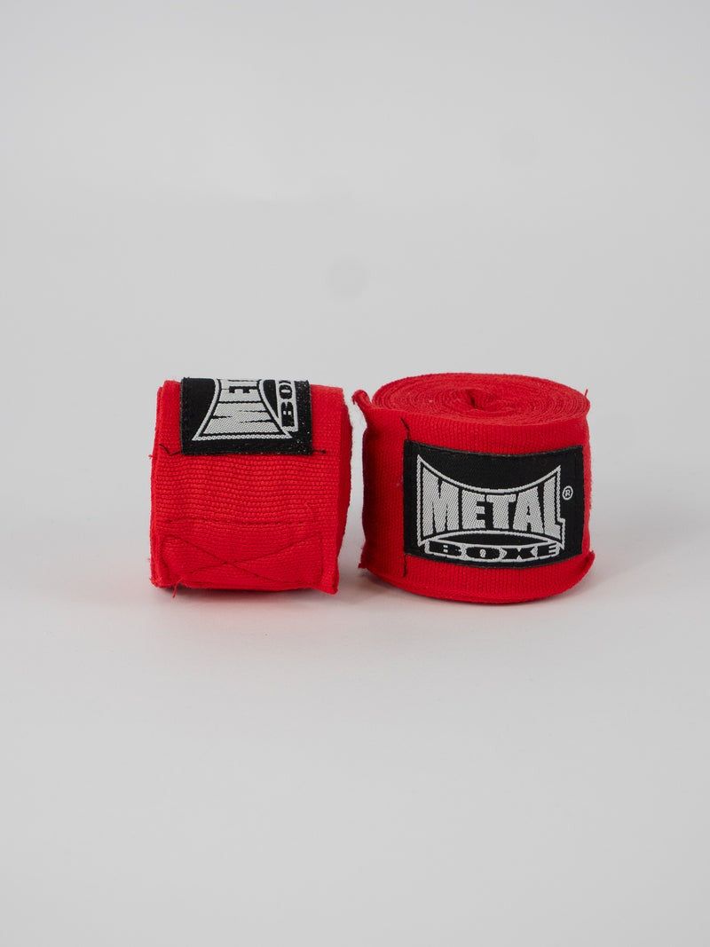 Bandages de Boxe Metal Boxe – 2,5 m – Rouge