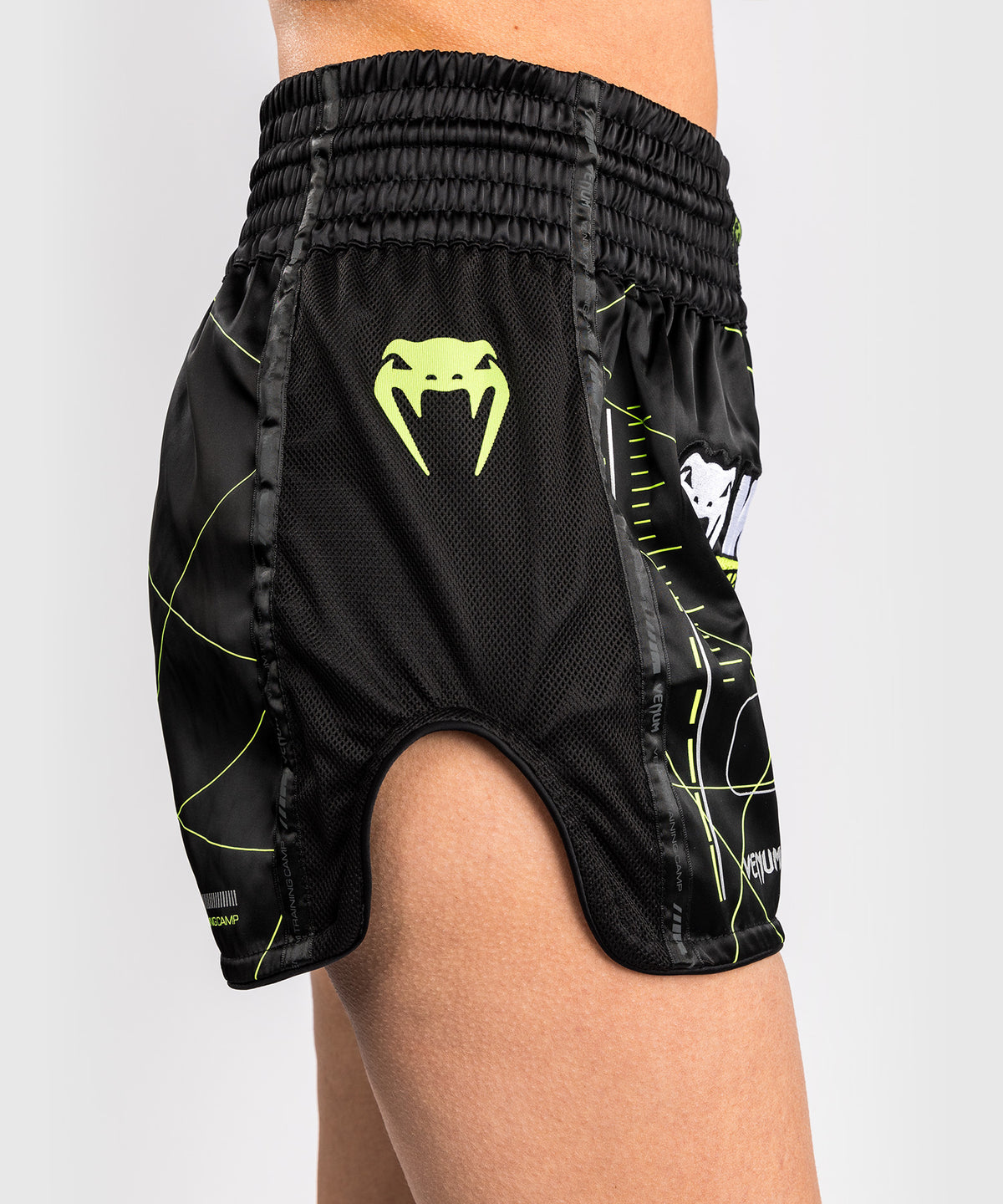 Short de Muay Thai Venum Training Camp 4.0 - Noir/Vert Fluo