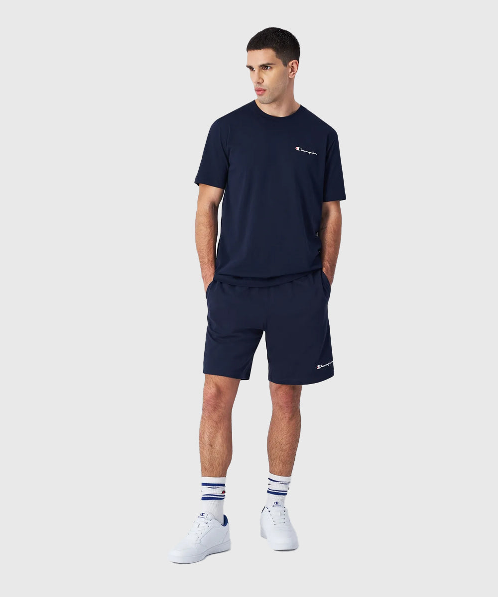 Champion En Jersey De Coton T-Shirt – Marineblau