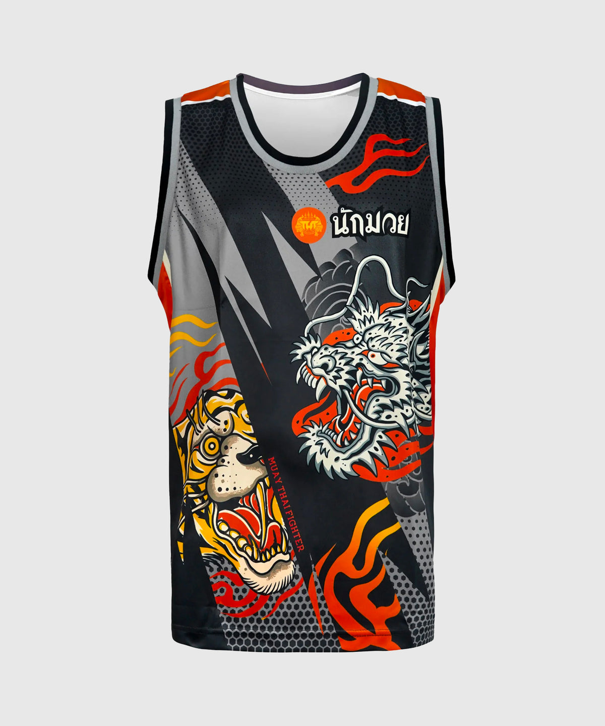 Tuff Top Japanese Yin-Yang Tanktop - Schwarz