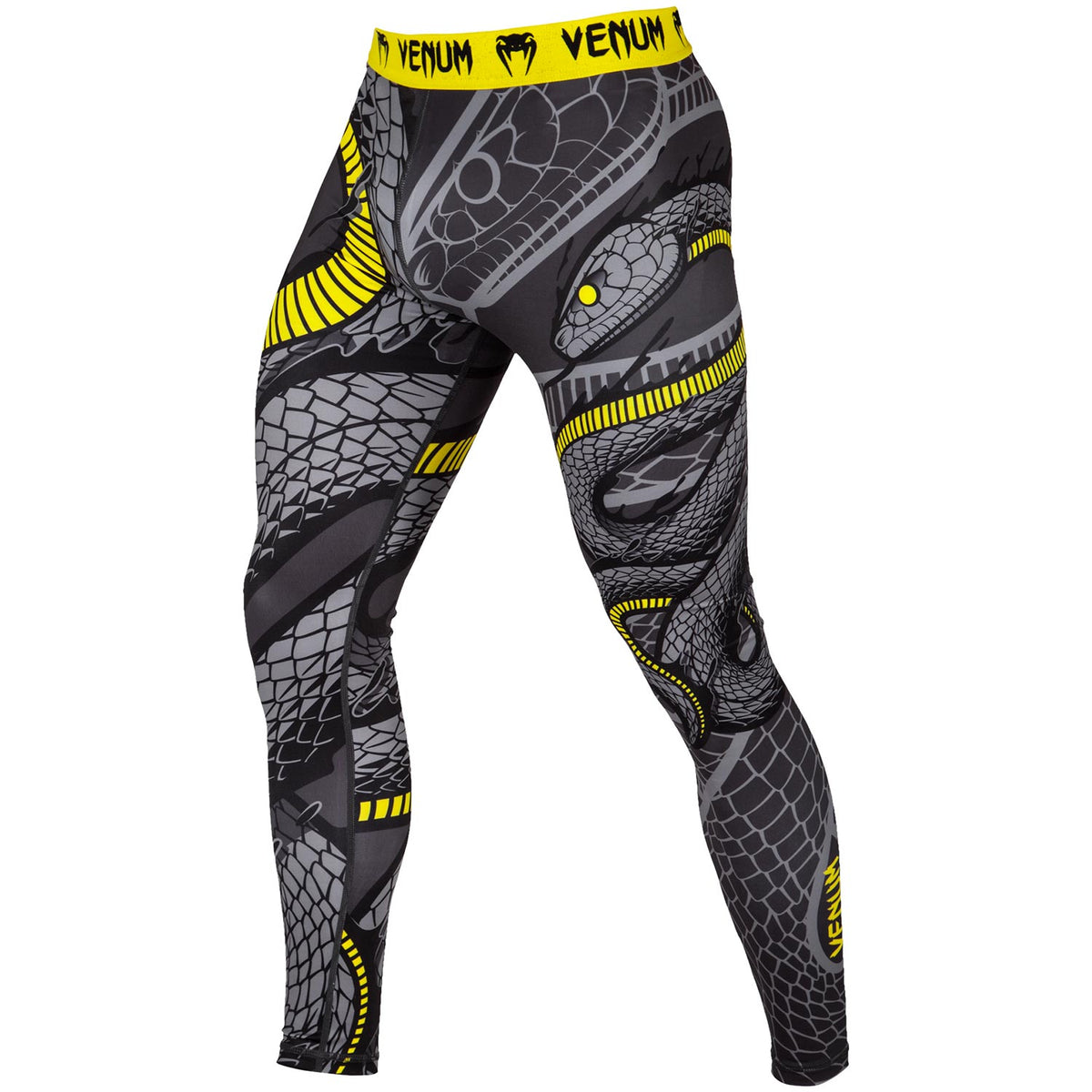 Venum Snaker Compression Tights - Black/Yellow