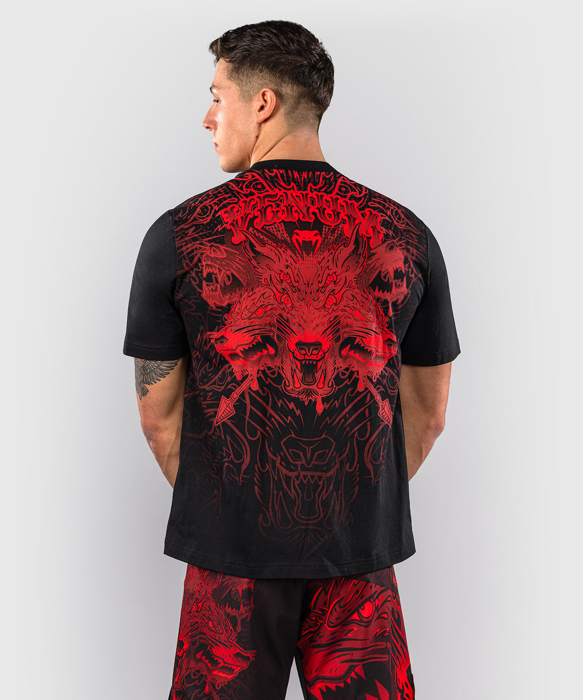 Venum Wolf Atak Camiseta – Negro/Rojo