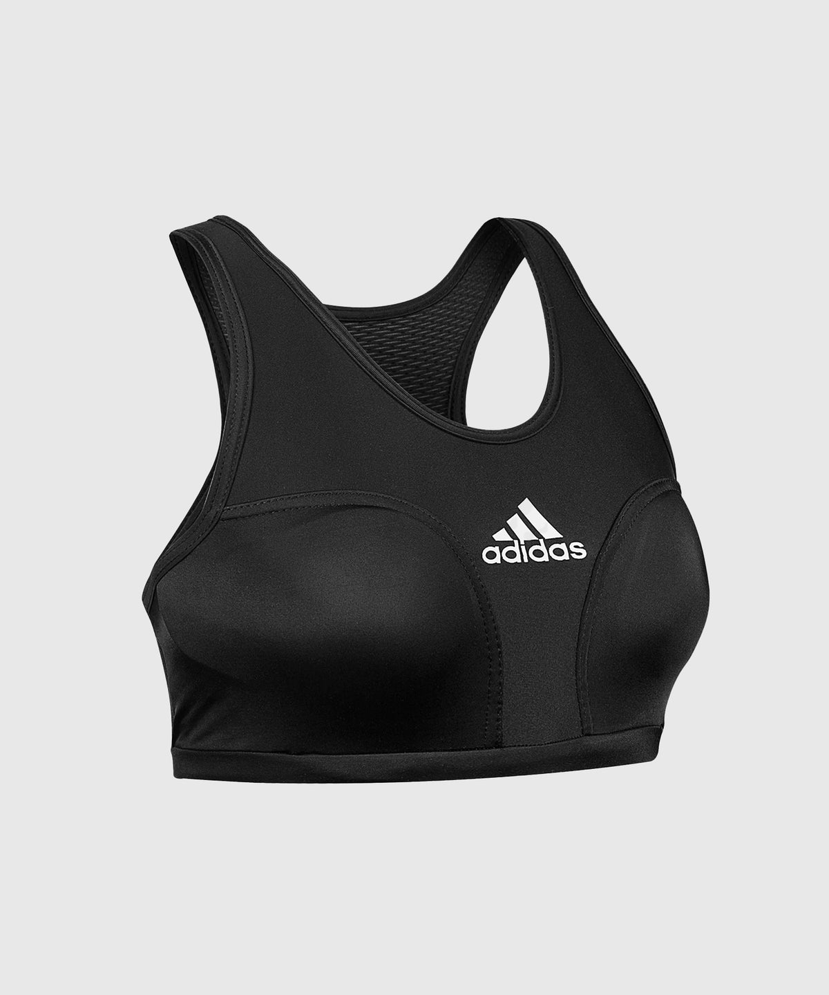 Adidas Sports Bra with Integrated Chest Protector - Black/White