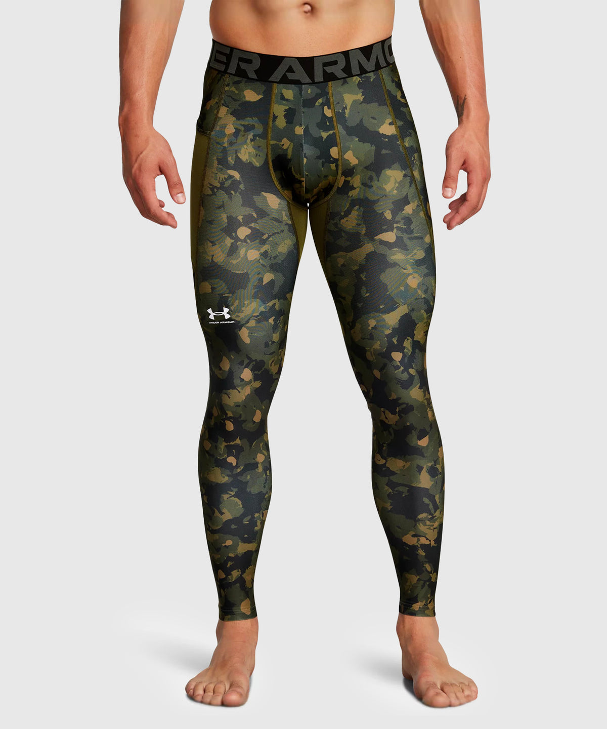 Pantalon De Compression Under Armour Heatgear - Kaki/Camo