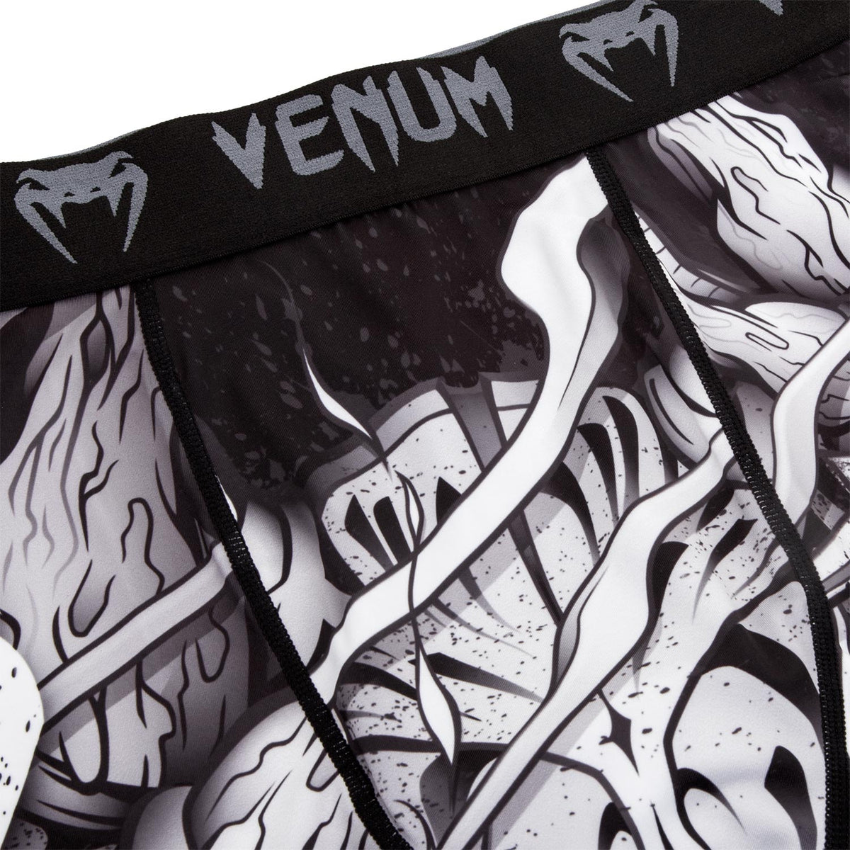 Venum Devil Vale Tudo Shorts - White/Black