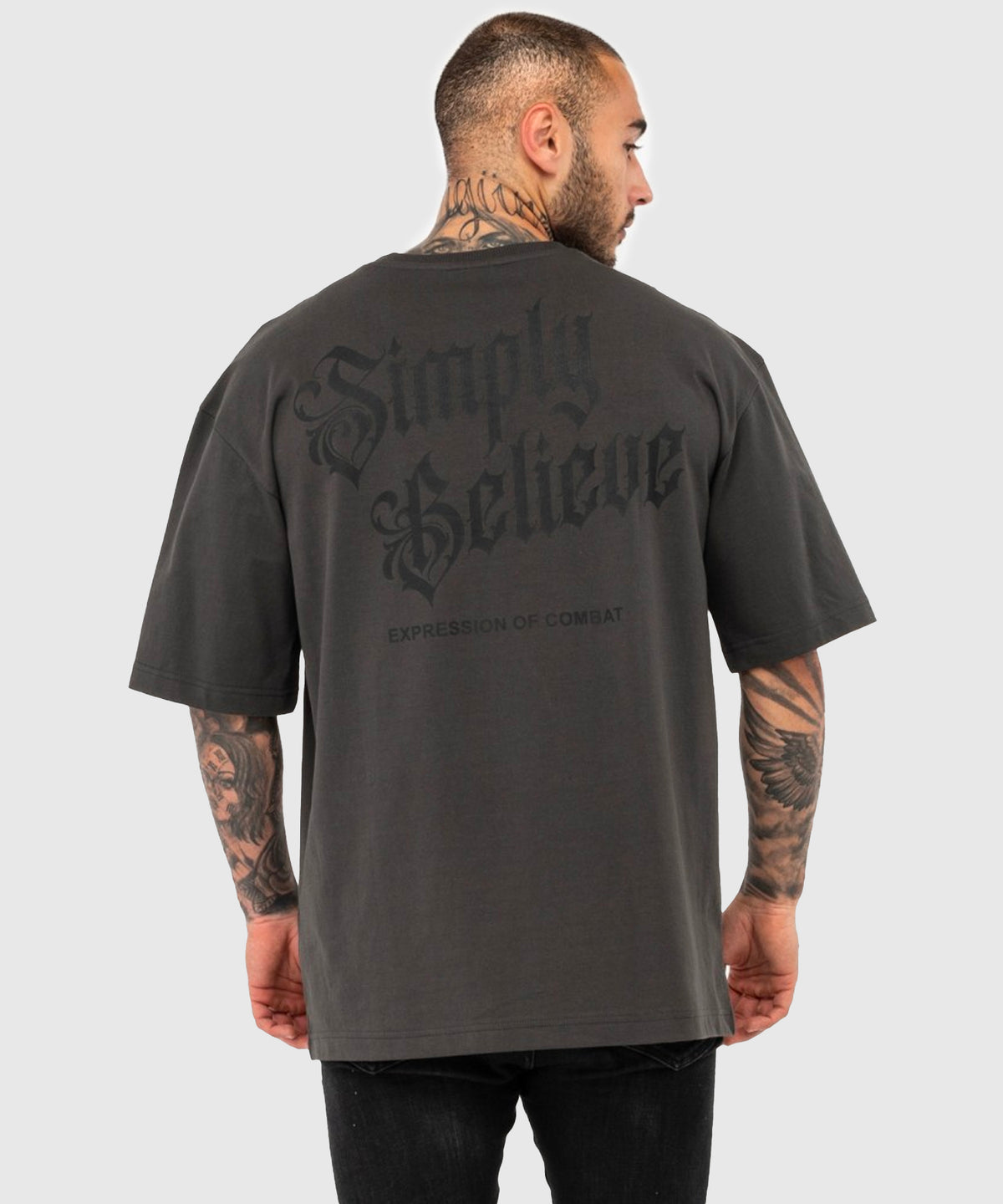T-shirt Tapout Simply Believe - Gris