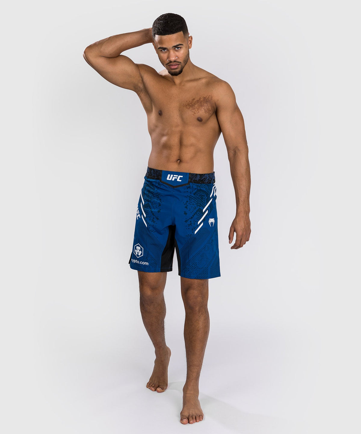 UFC Adrenaline by Venum Authentic Fight Night Herren Lang geschnittene Kampfshorts - Blau