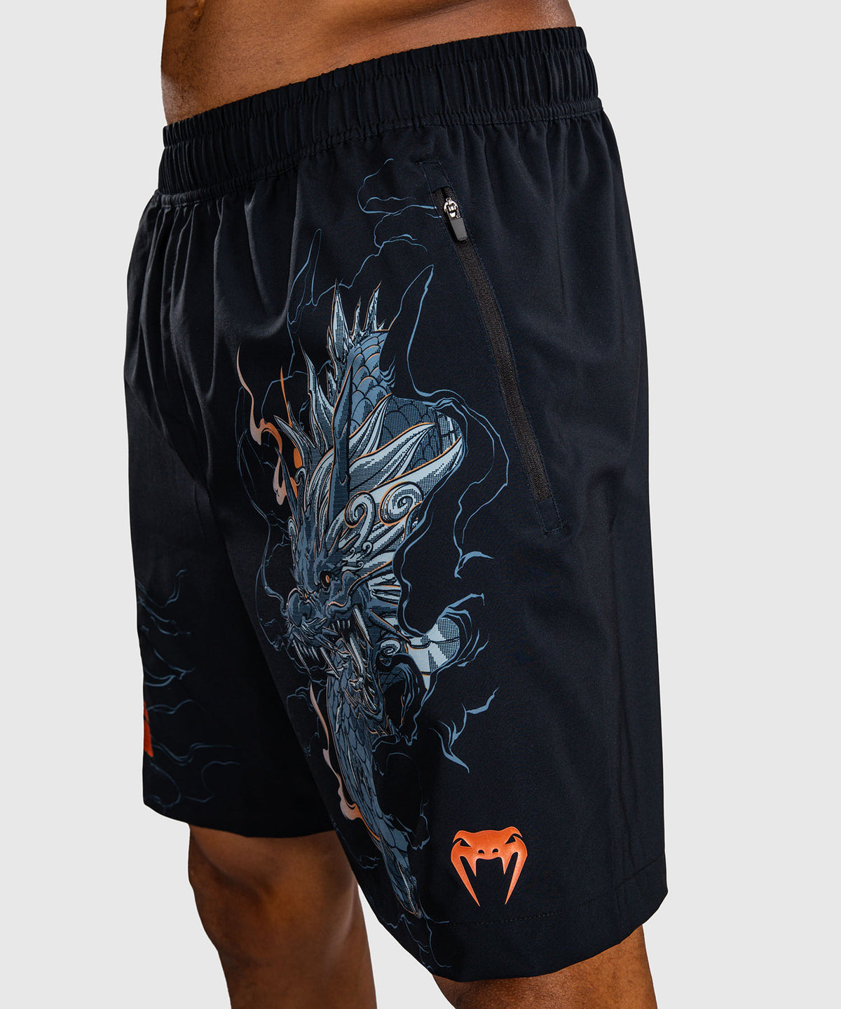Venum Thunder Dragon Pantaloncini da Allenamento – Nero/Grigio/Rame