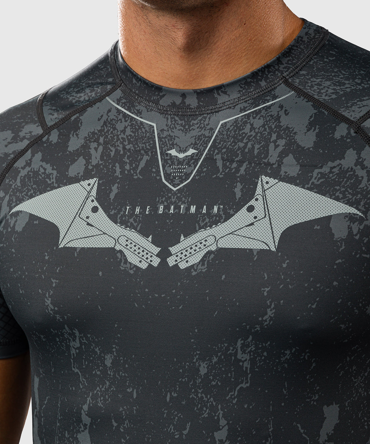 Venum x Batman Kurzarm-Rashguard - Grau