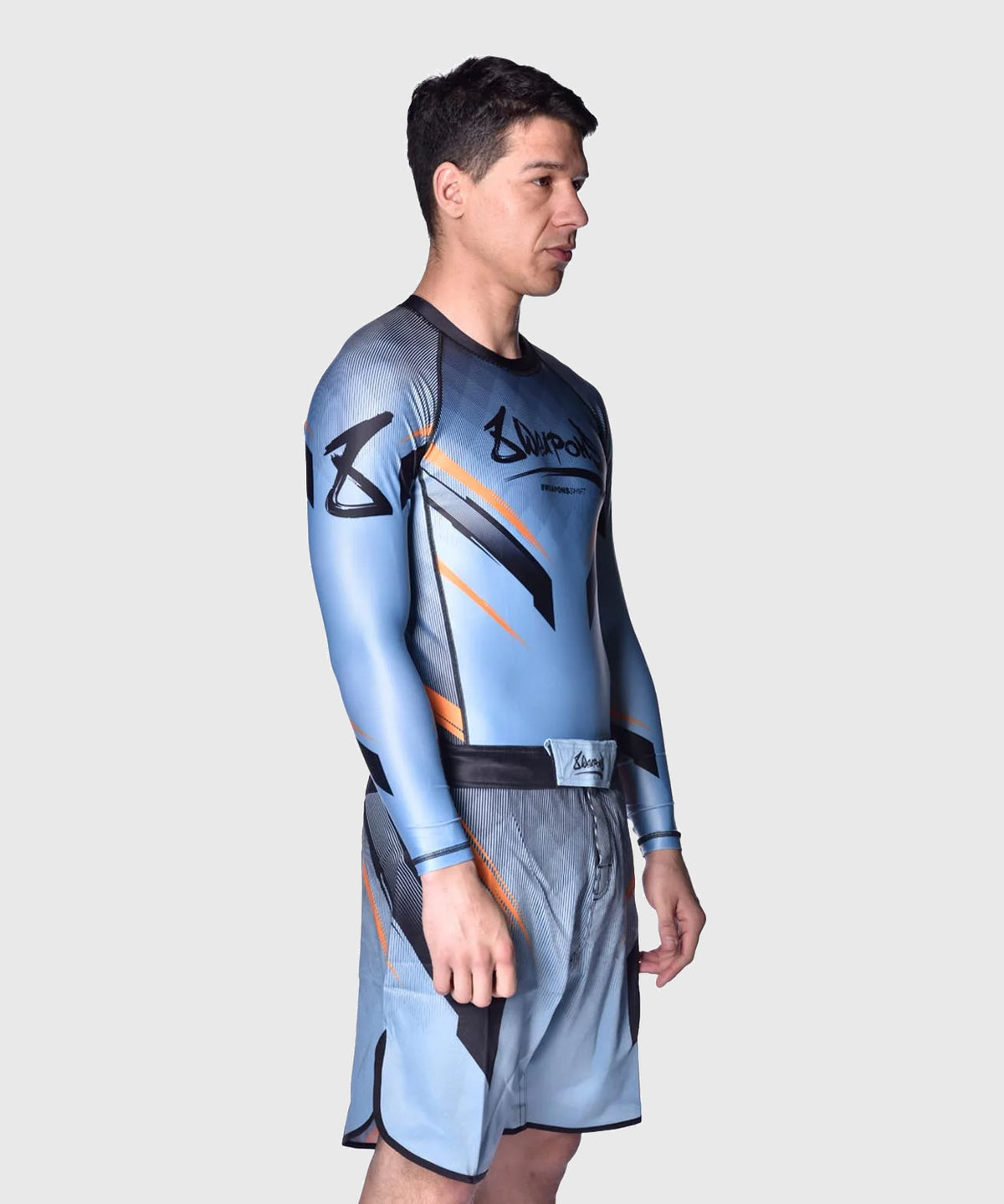 8 Weapons Shift Fightshorts - Azul/Negro/Naranja