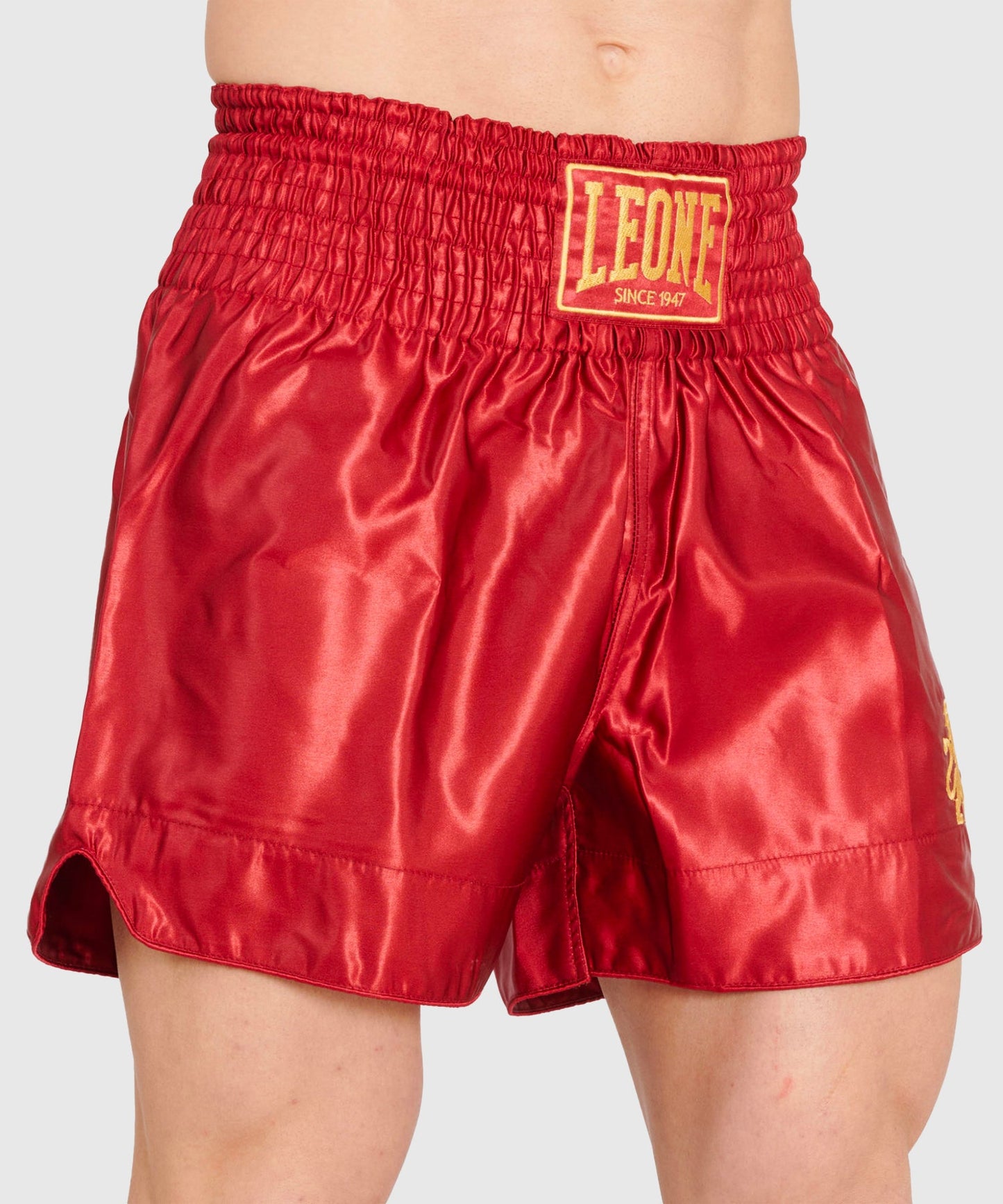 Leone Basic Muay Thai Shorts - Rot