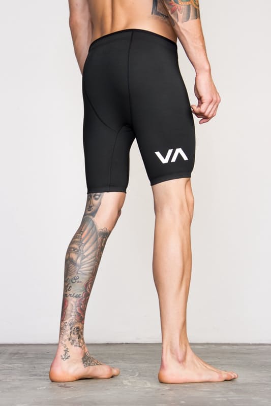 RVCA Pantaloncini a Compressione - Nero
