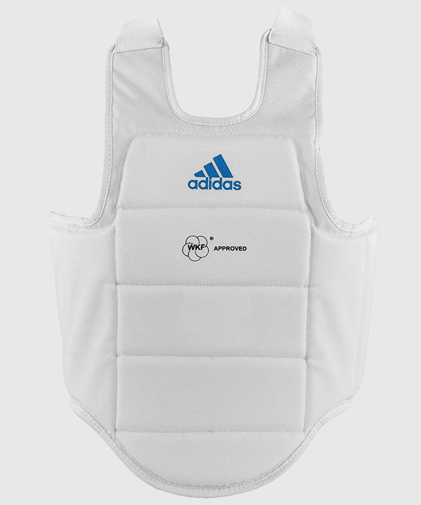 Plastron Karaté Adidas - Approuvé WKF - Blanc