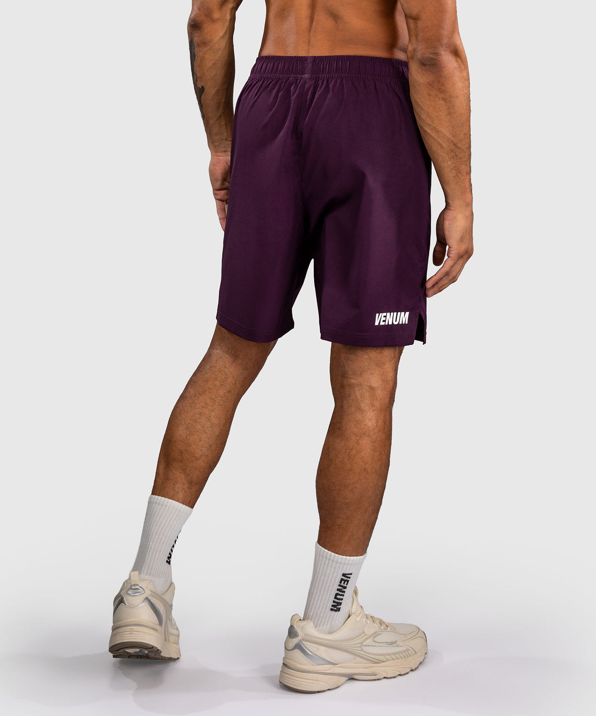 Venum Contender Training Shorts - Dark Purple/ White