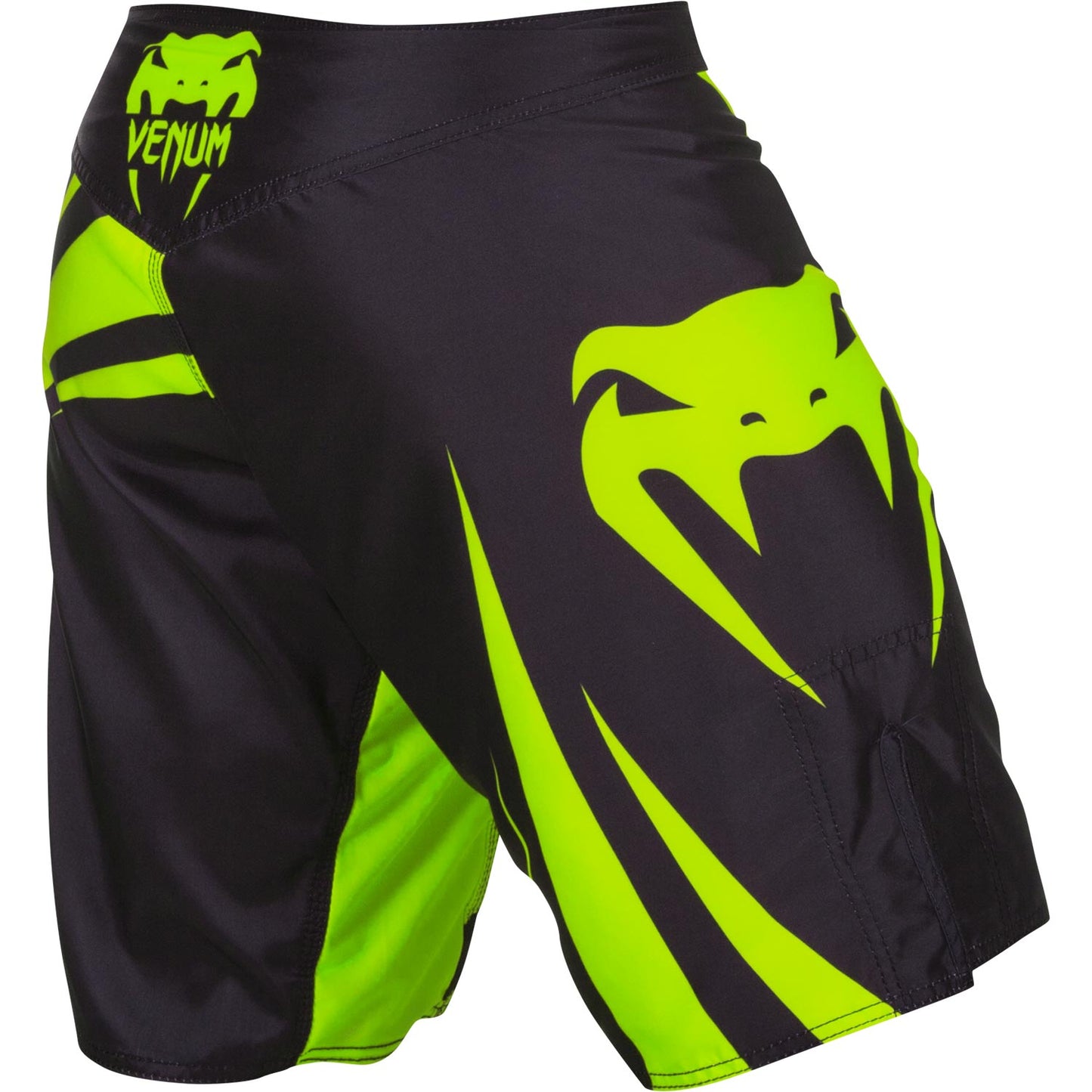 Fightshort Venum Challenger - Noir/Jaune Fluo