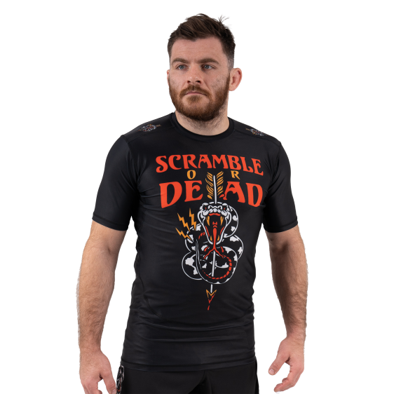Scramble Or Dead Rashguard - Schwarz