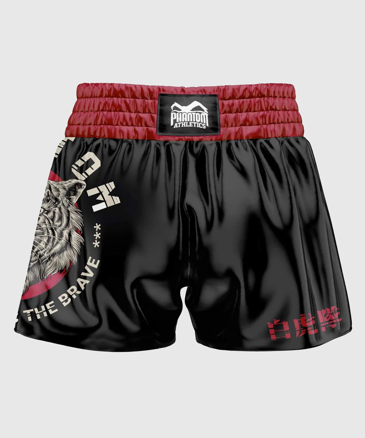 Phantom Athletics Tiger Unit Muay Thai Shorts - Black/Red