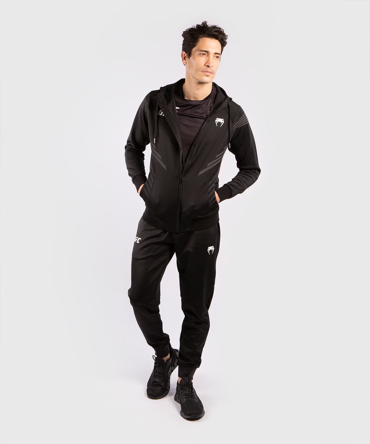 Felpa Con Cappuccio Uomo UFC Venum Pro Line - Nero