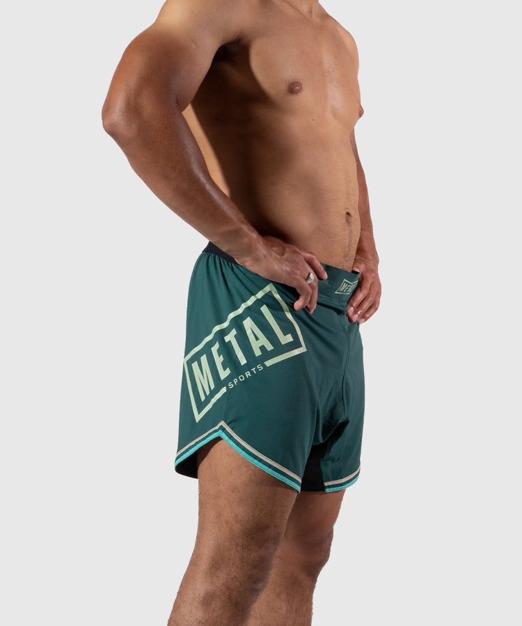 Metal Boxe Deep Waters Fightshorts - Grün
