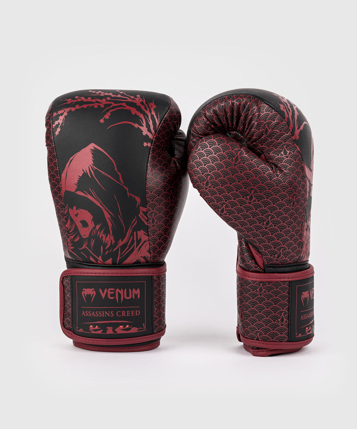 Venum x Assassin's Creed Shadows Boxing Gloves - Burgundy/Black