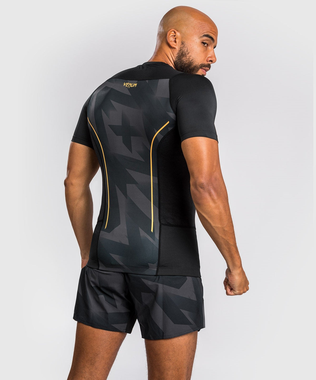 Venum Razor Rashguard - Kurzarm - Schwarz/Gold