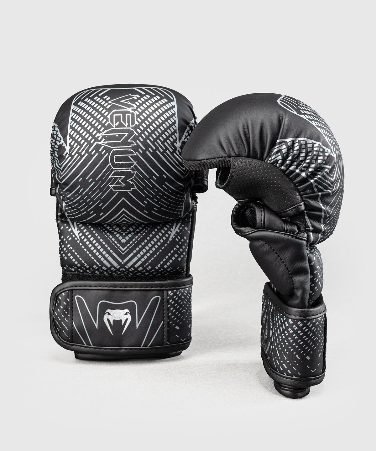 Venum Midnight Fury Guantes de Sparring - Negro/Gris/Plata