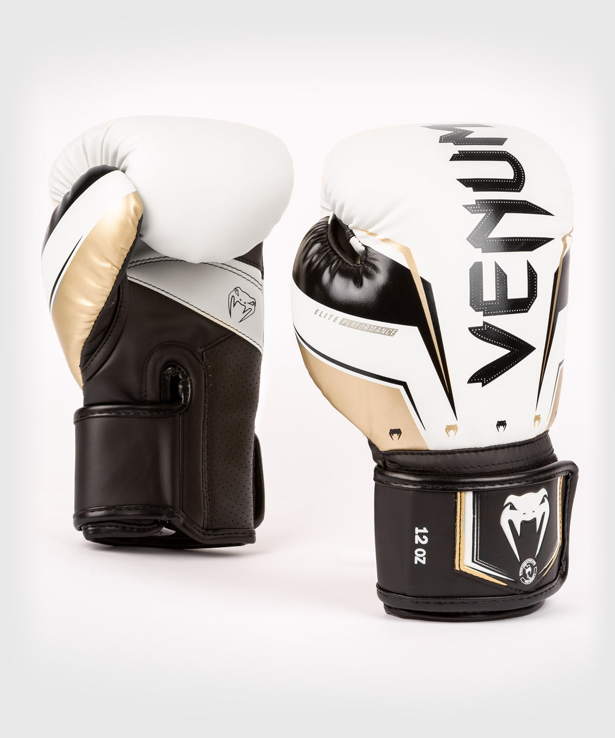 Gants de Boxe Venum Elite Evo - Blanc/Or
