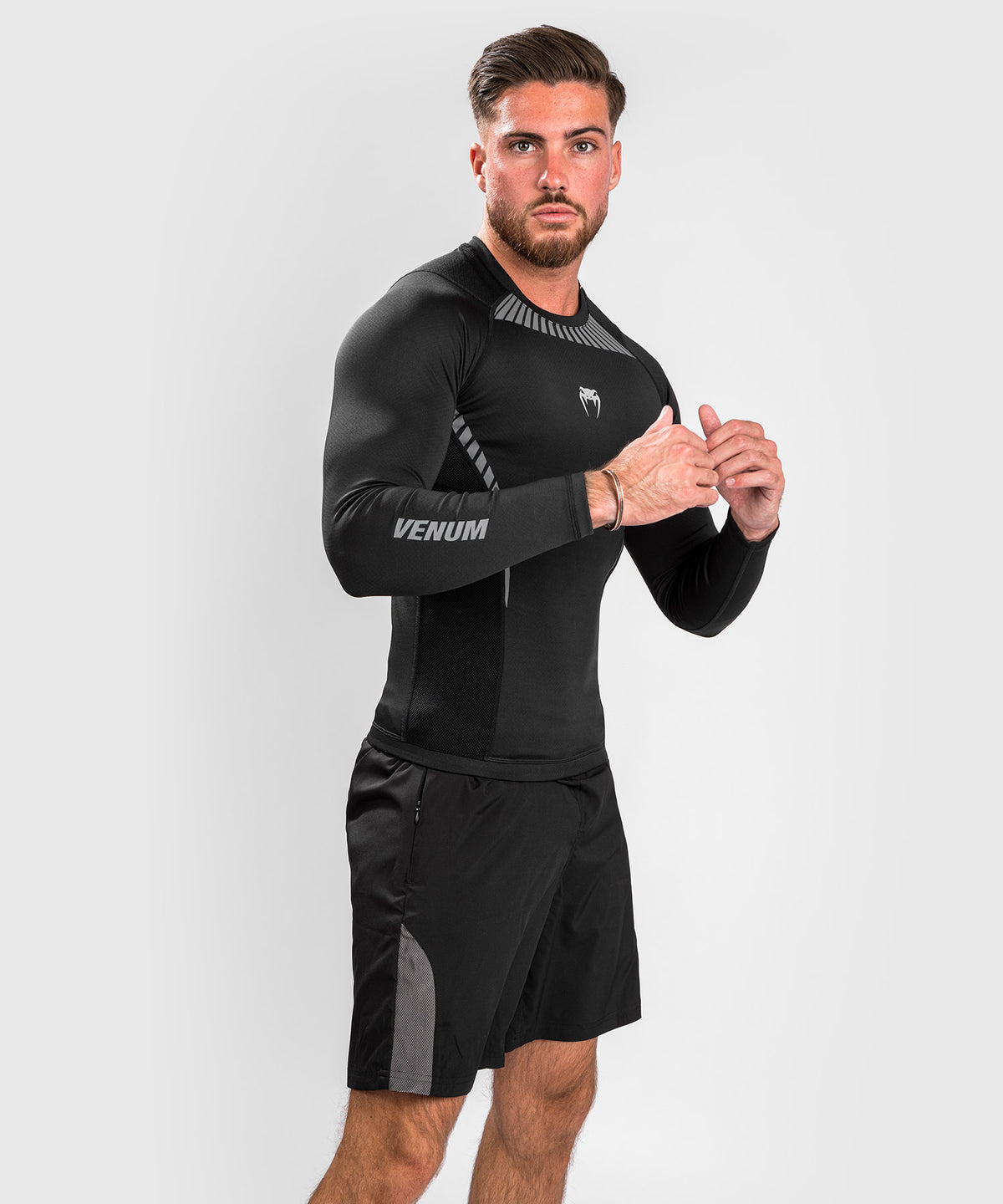 Rashguard Venum Jaws 2.0 - Manches Longues - Noir
