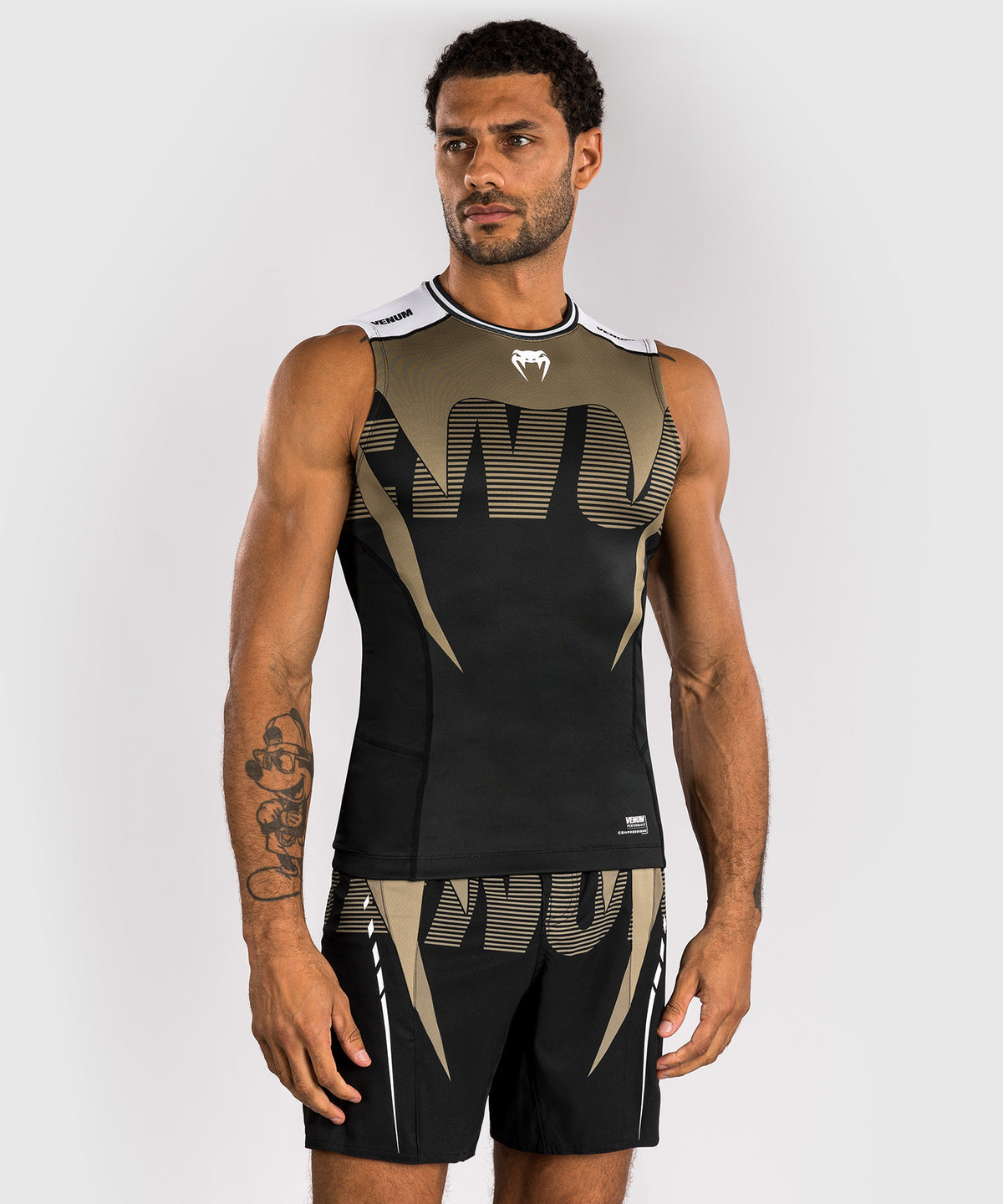 Rashguard Sans Manches Venum Adrenaline – Noir/Sable