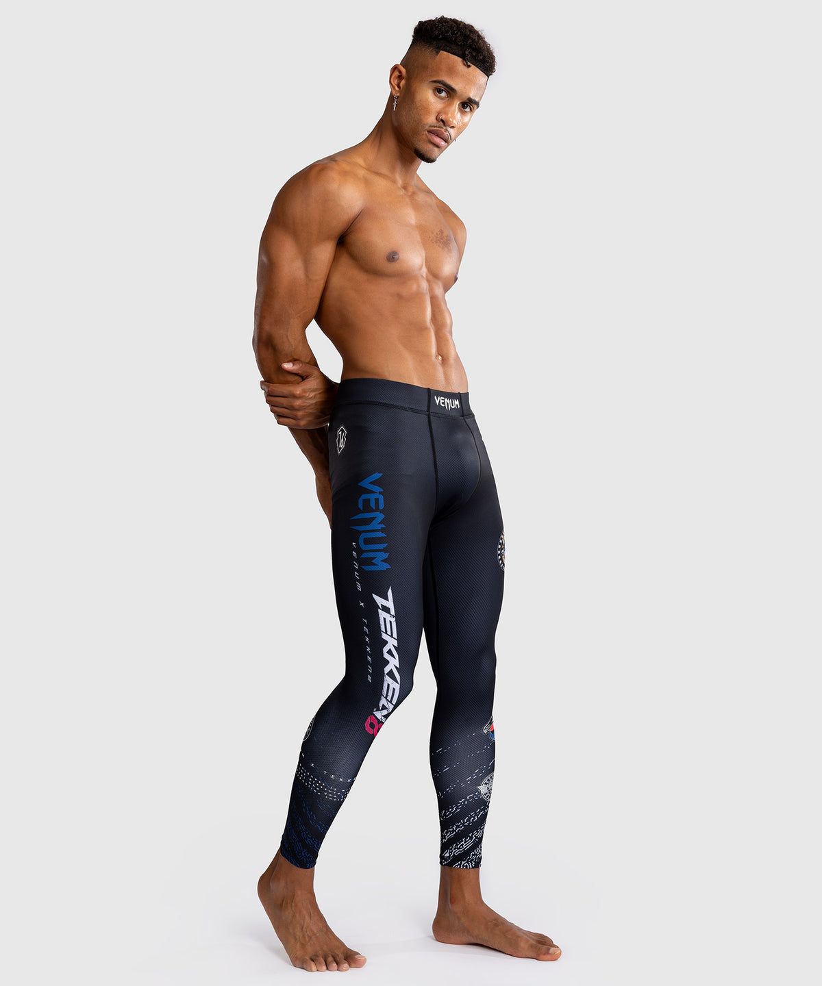 Venum x TEKKEN 8 - Paul Phoenix Pantaloni a compressione - Nero/Blu