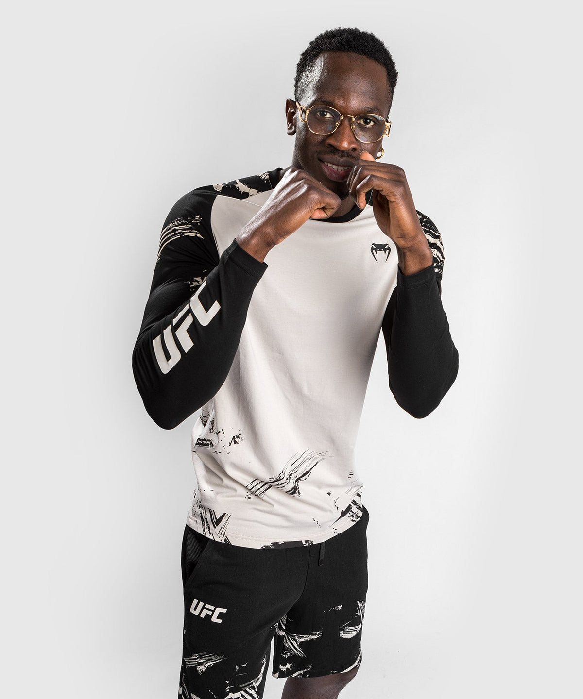 T-Shirt UFC Venum Authentic Fight Week 2.0 - Long Sleeve - Sand