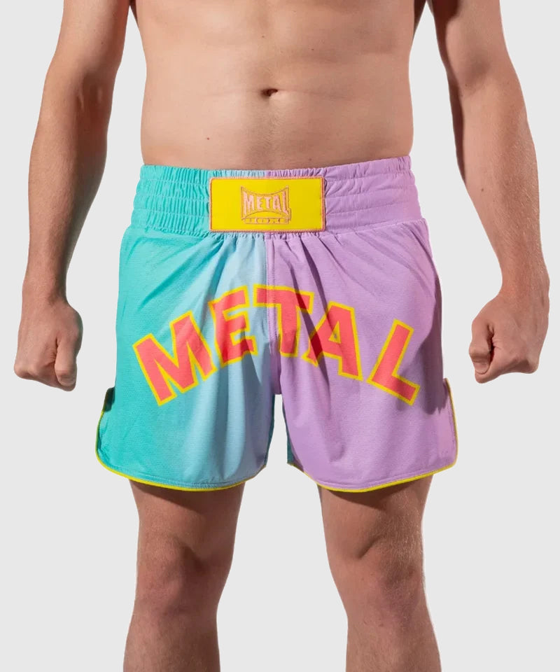 Metal Boxe One Post Cutting Treats Muay Thai Shorts - Violett